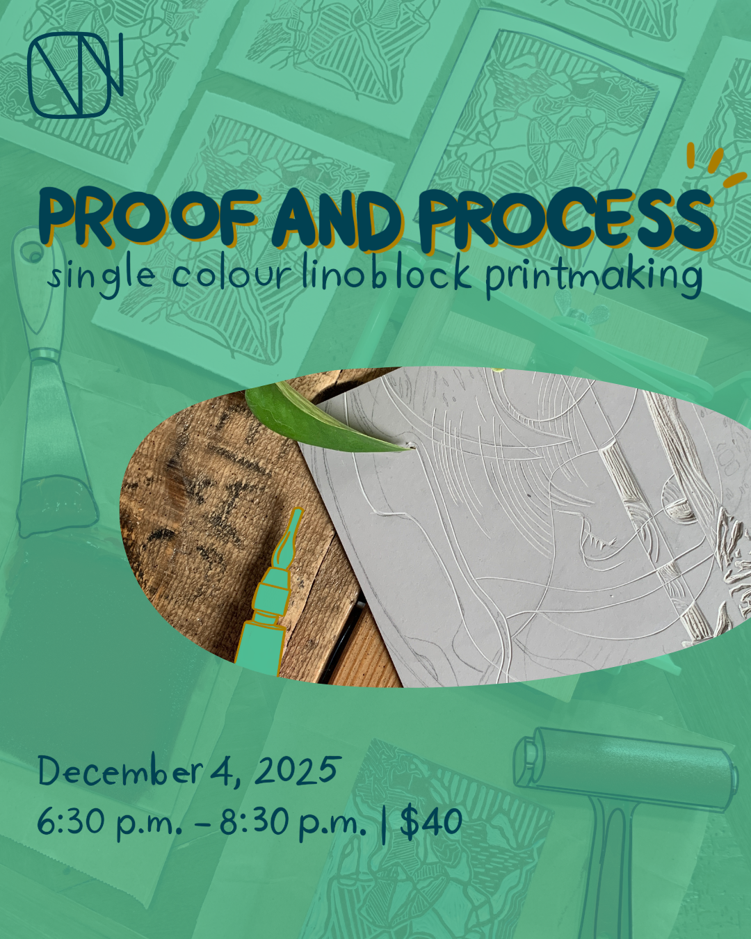 Proof and Process: Single-Colour Linoblock
