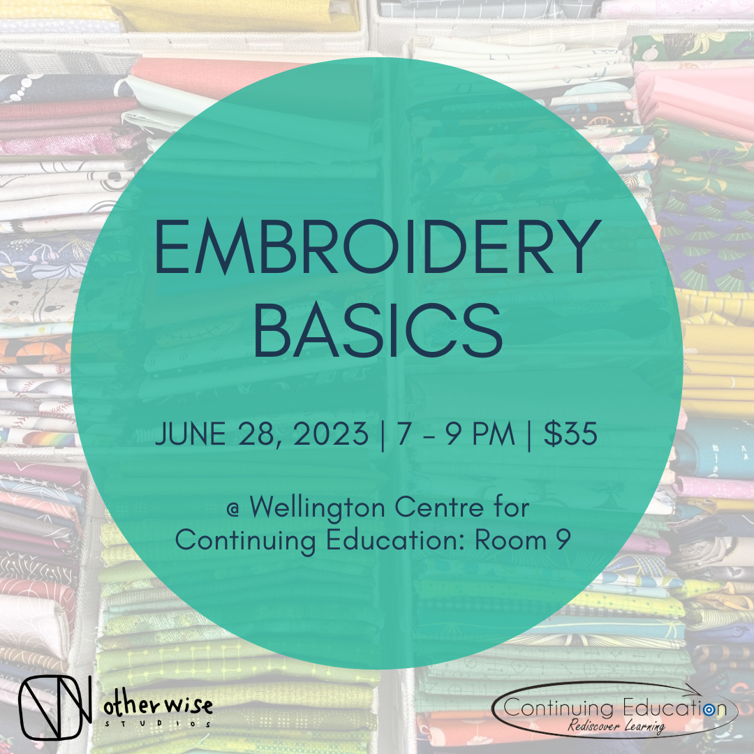 Embroidery Basics at UGDSB